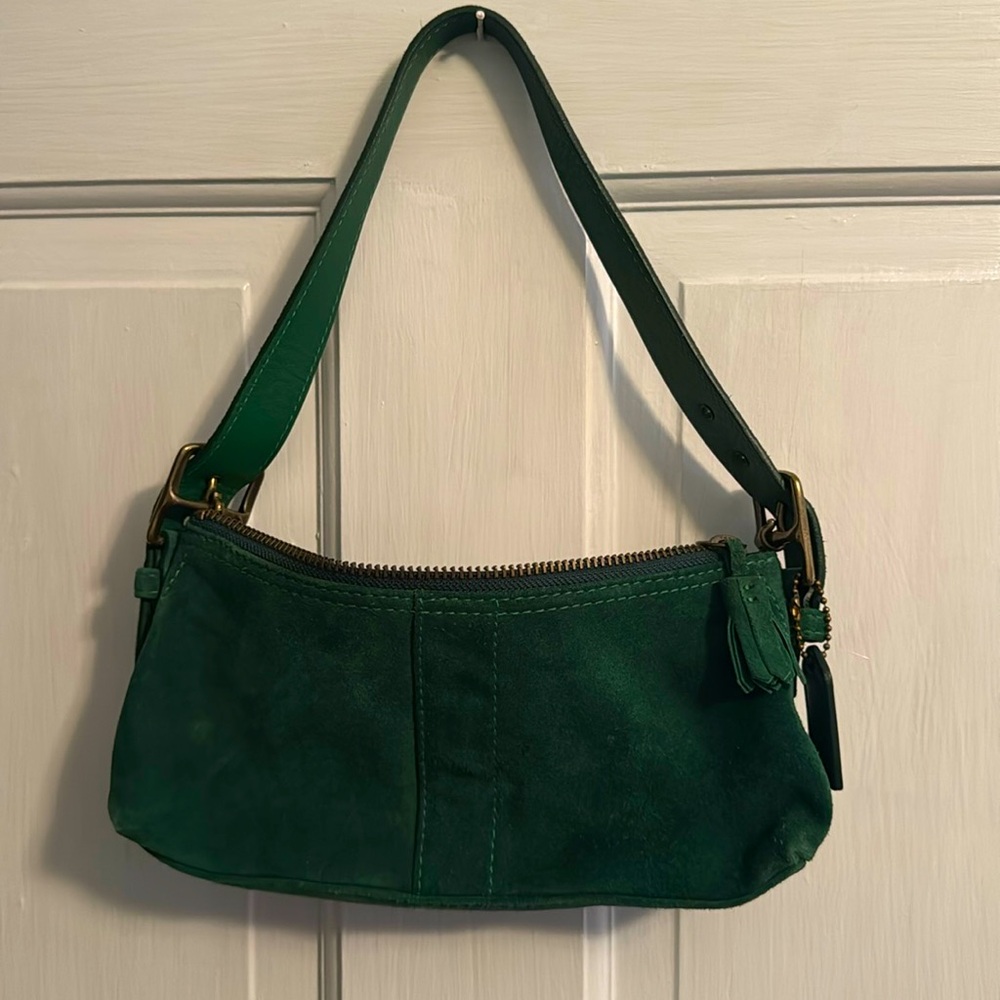 Suede Coach Purse
